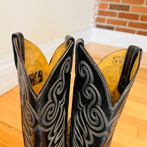 8 D RARE VIPER SNAKE POINTED TOE GOLD LABEL TL VTG CUSTOM COWBOY WESTERN BOOTS - Picture 11 of 16
